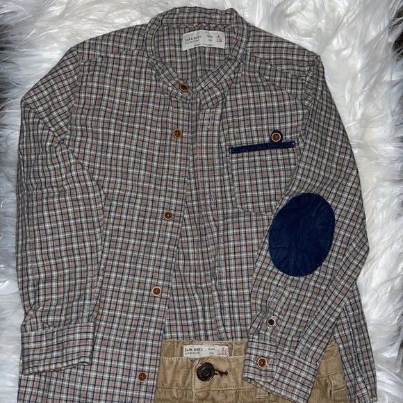 Zara Boys Plaid Shirt - Picture 3 of 4